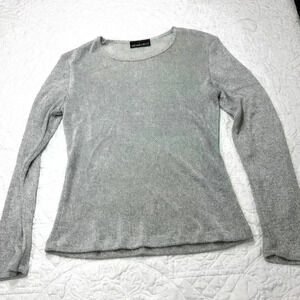 My Michelle Silver Shiny Metallic Top - Size Small